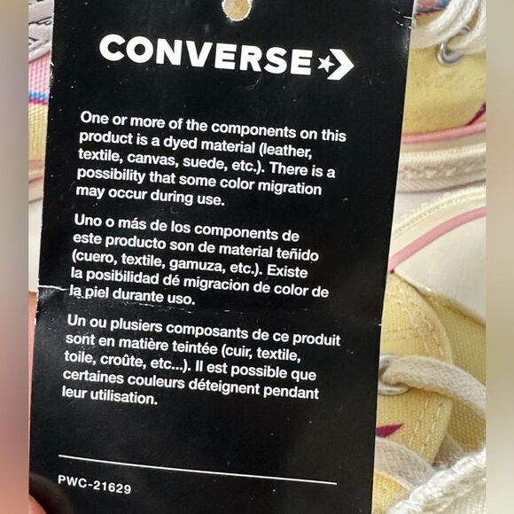 Converse Golf Le Fleur x Chuck 70 High Flame Pastel Yellow M 8.5 / W 10.5 - Picture 9 of 9